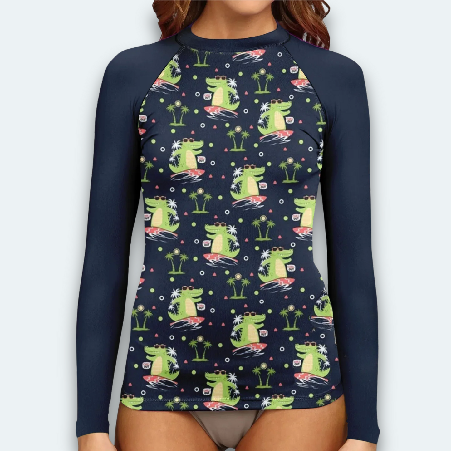 Rashguard Femme<br> Crocodile Surf