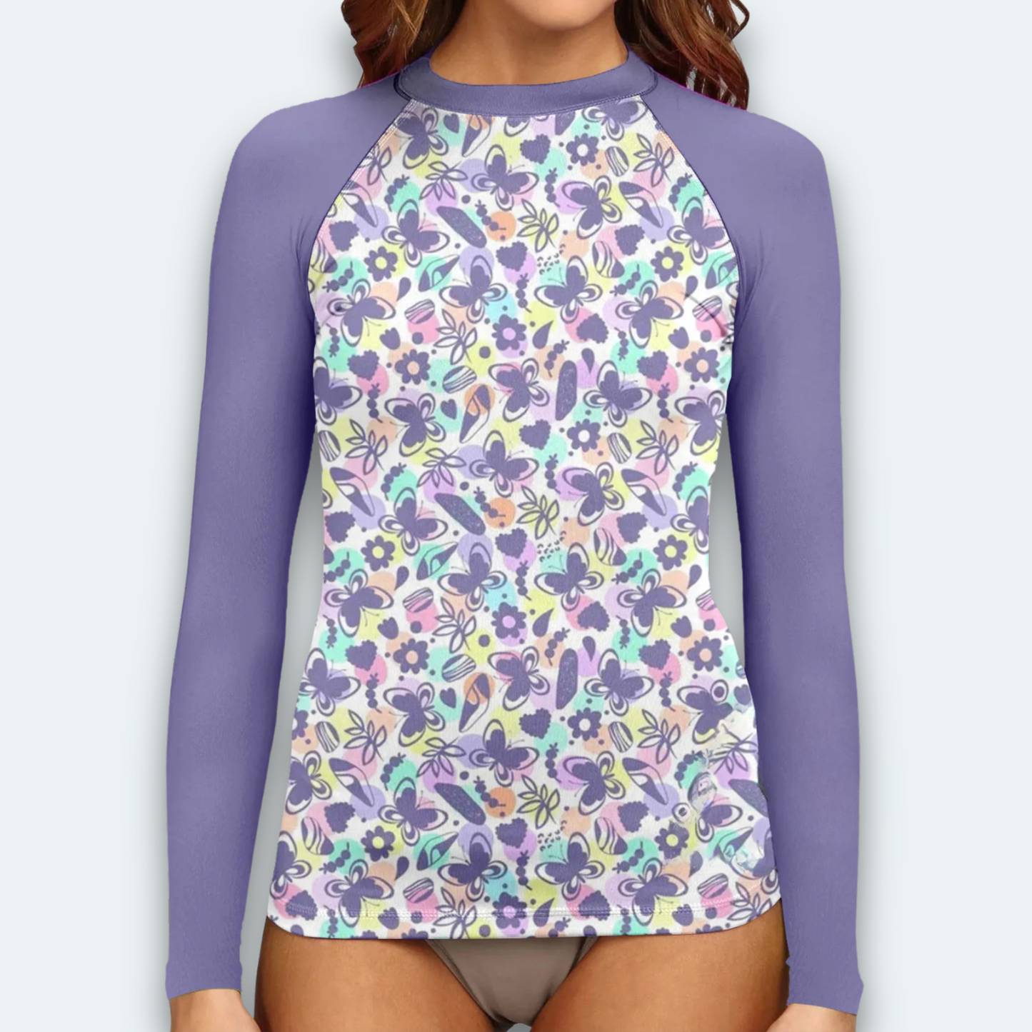 Rashguard Femme<br> Papillons