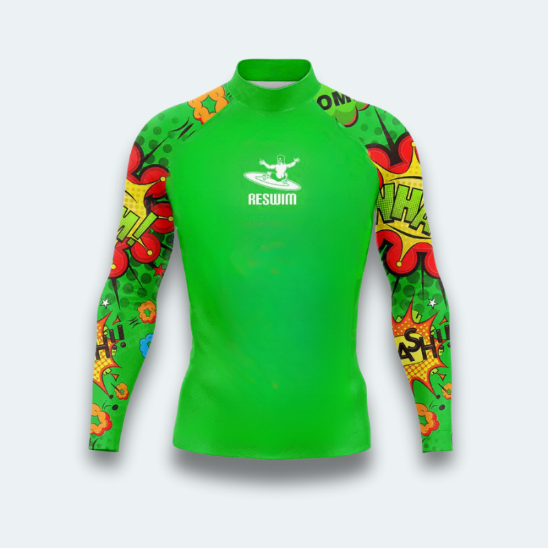 Rashguard Homme Comics Long