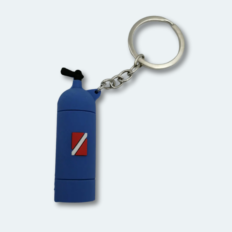 Porte clefs Bouteille de plongée sous marine