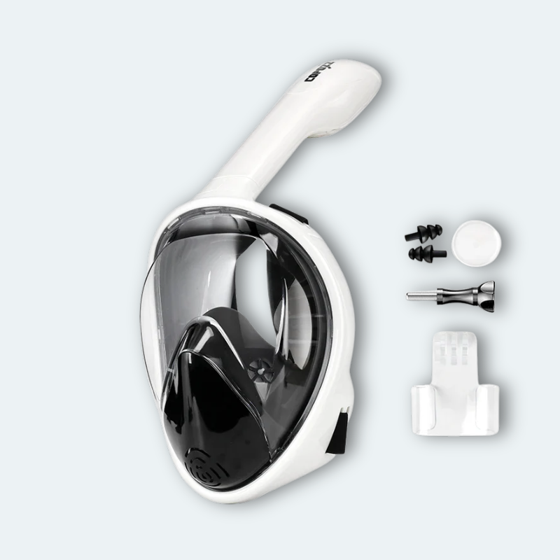 Masque de plongée intégral Adulte anti buée avec support caméra