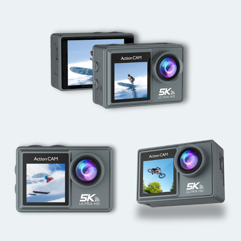 Camera sous marine<br>waterproof 30M UHD 5K Wifi<br>avec écran tactile