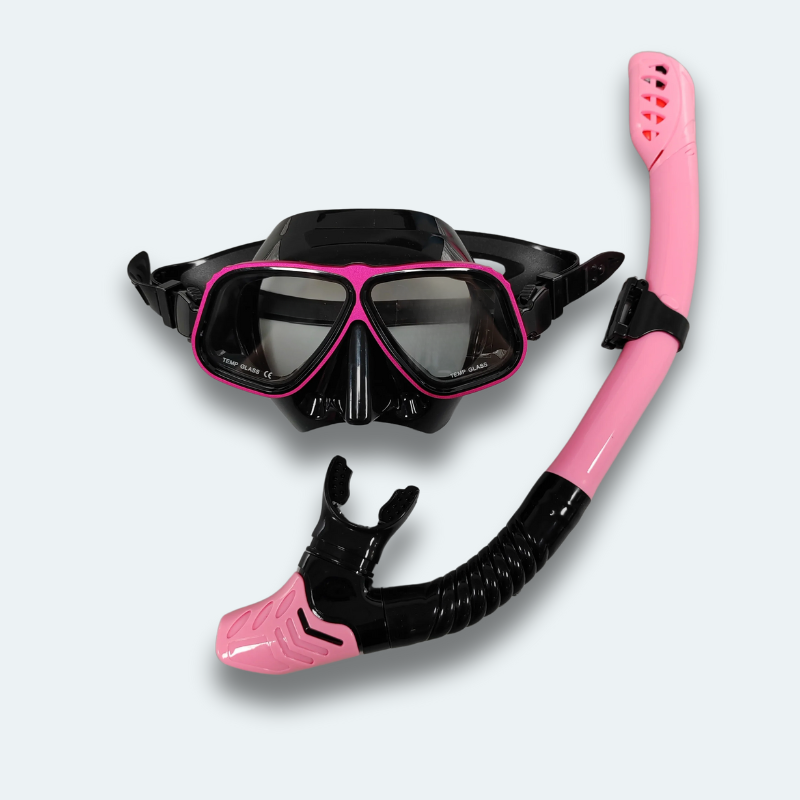 Masque de plongée avec tuba Adulte anti buée et verre trempé