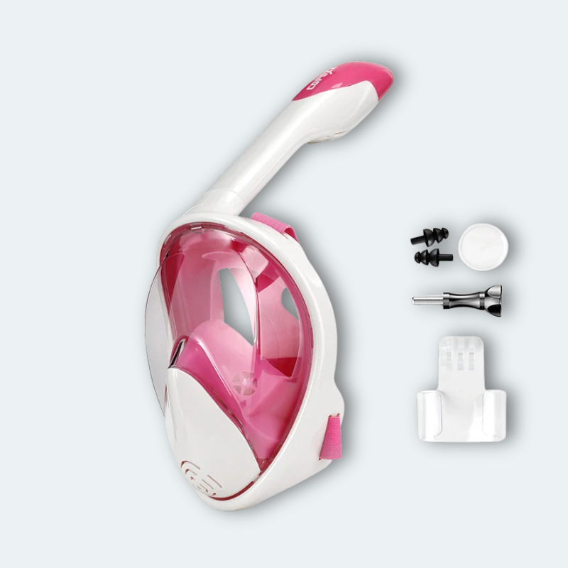 Masque de plongée intégral Adulte anti buée avec support caméra