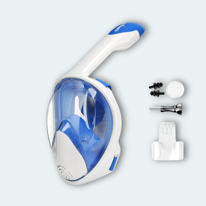 Masque de plongée intégral Adulte anti buée avec support caméra