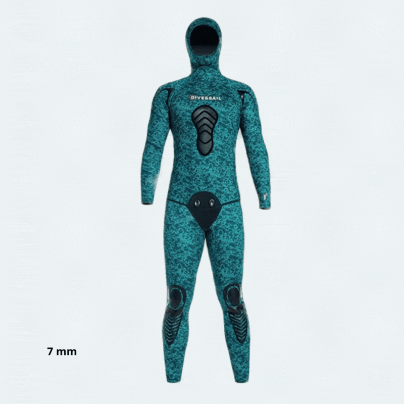 Combinaison chasse sous marine Homme en néoprène 7mm