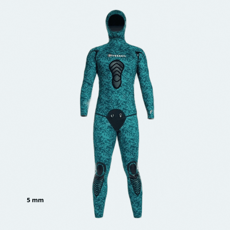 Combinaison chasse sous marine Homme en néoprène 5mm