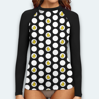 Rashguard Femme<br> Canard Pois