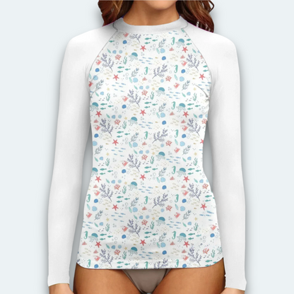 Rashguard Femme  Plage Abandonnée