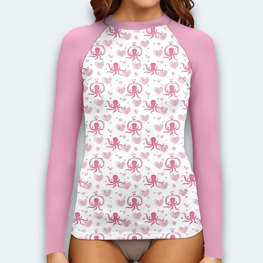 Rashguard Femme<br> Lovely Octopus