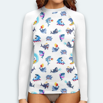 Rashguard für Damen<br> Bruder Hai