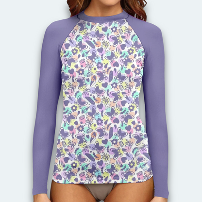 Rashguard Femme  Papillons