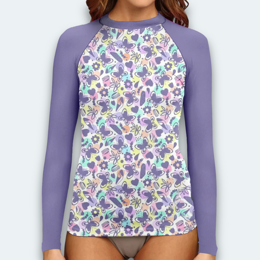 Rashguard Femme<br> Papillons