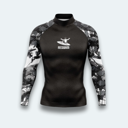 Rashguard Homme Camo Gris