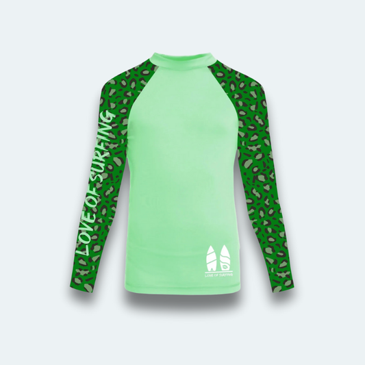 Rashguard Femme Léopard Vert