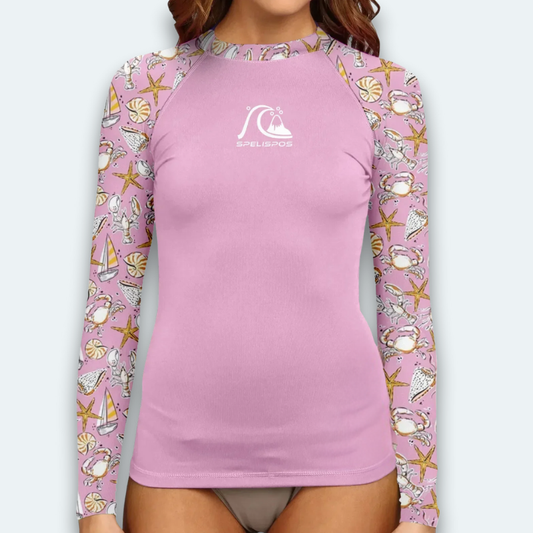 Rashguard Femme Coquillages et Crustacés