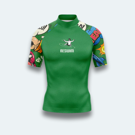 Rashguard Homme Comics Vert
