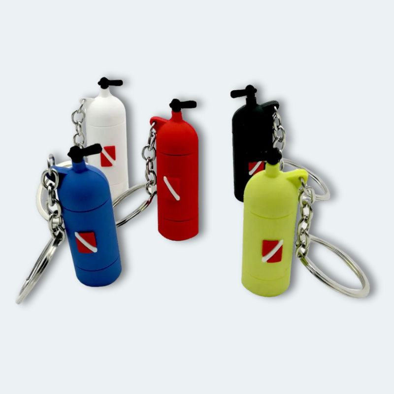 Porte clefs Bouteille de plongée sous marine