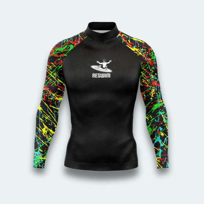 Rashguard Homme Splash Fluo