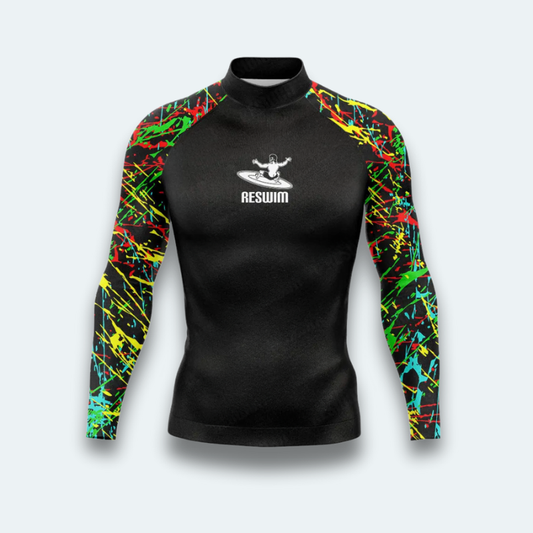 Rashguard Homme Splash Fluo