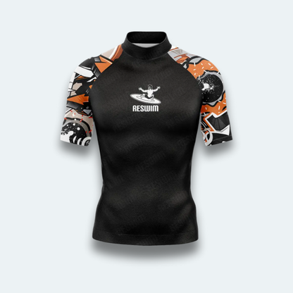 Rashguard Homme Trou Orange