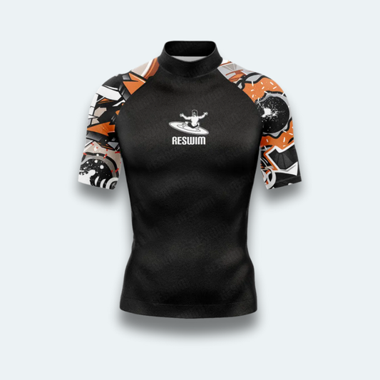 Rashguard Homme Trou Orange