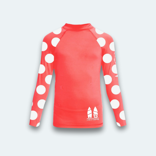 Rashguard Femme Pois Blancs