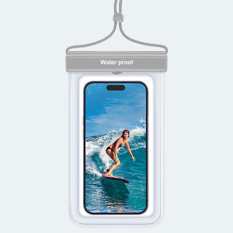 Pochette étanche téléphone portable jusqu'à 6,5" anti explosion 30M