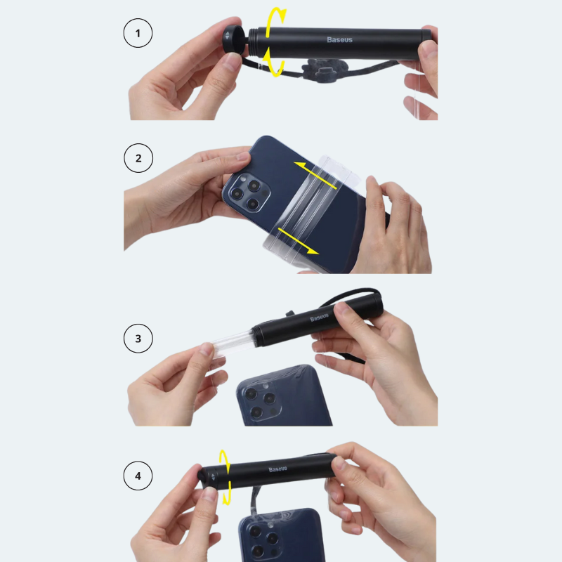 Pochette étanche téléphone portable jusqu'à 7,2" anti explosion 30M