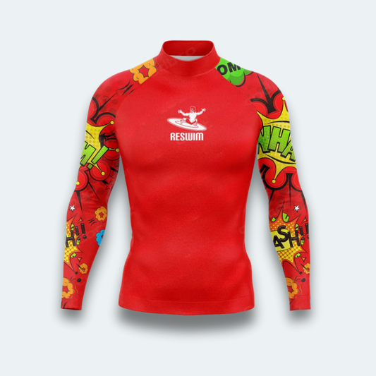 Rashguard Homme Comics Long