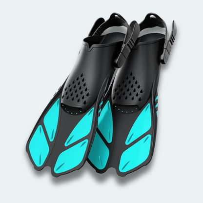 Palmes de plongée Adulte snorkeling réglable et percée