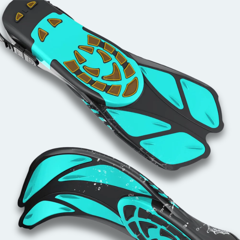 Palmes de plongée Adulte snorkeling réglable et percée