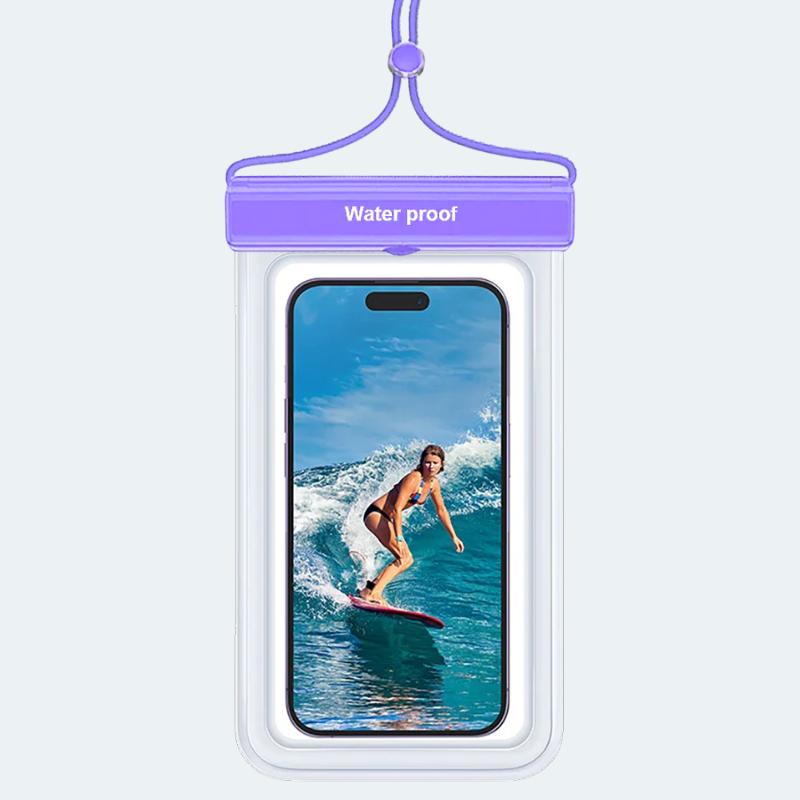 Pochette étanche téléphone portable jusqu'à 6,5" anti explosion 30M