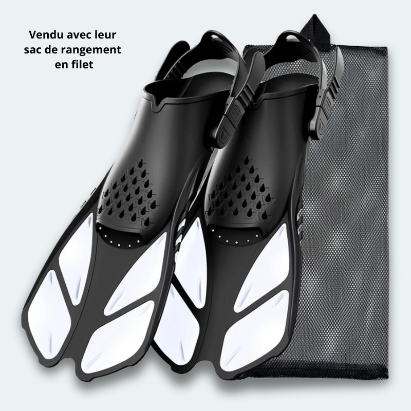 Palmes de plongée Adulte snorkeling réglable et percée