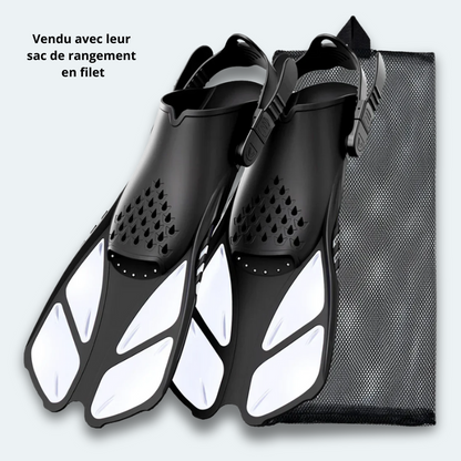 Palmes de plongée Adulte snorkeling réglable et percée