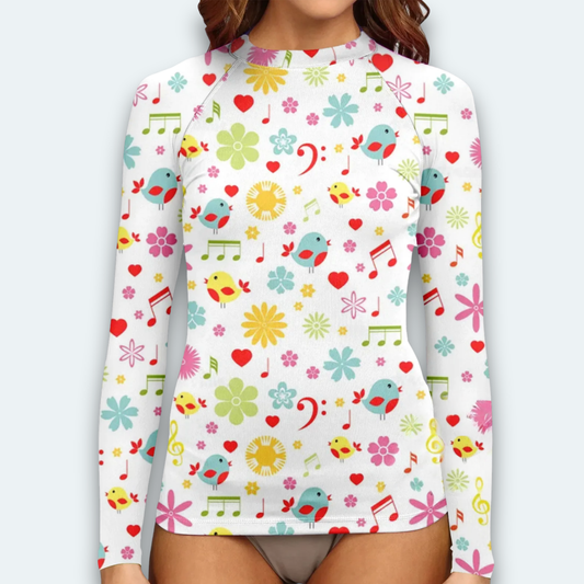 Rashguard femme <br>Happy party