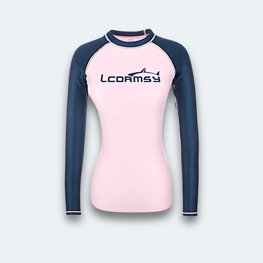 Rashguard femme <br>Rose et bleu