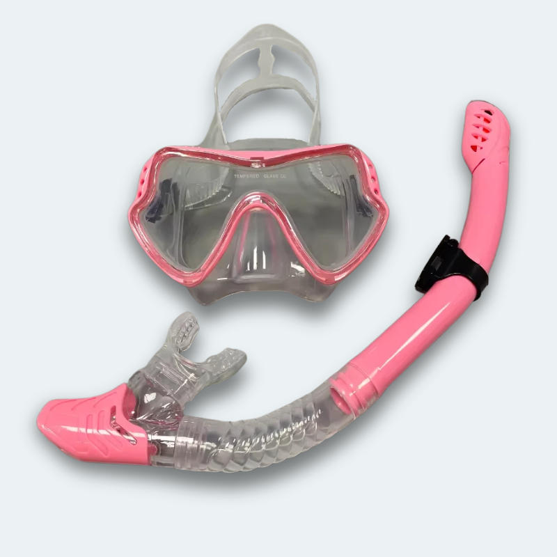 Masque de plongée avec tuba Adulte en verre trempé