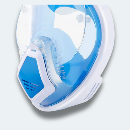 Masque de plongée intégral avec support caméra et visière contre reflet du soleil