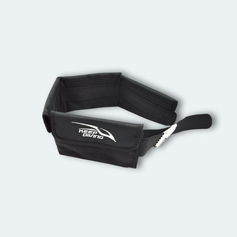 Ceinture poids plongée 4 compartiments