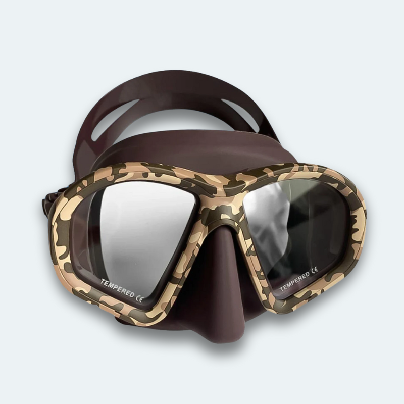 Masque de plongée professionnel anti buée et verre trempé