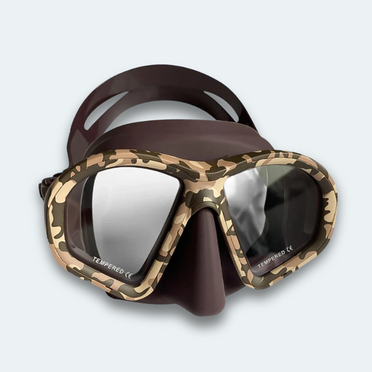 Masque de plongée professionnel anti buée et verre trempé