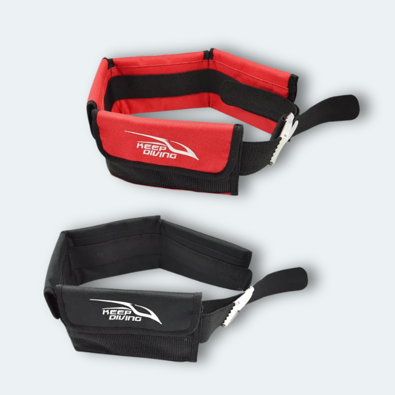 Ceinture poids plongée 4 compartiments