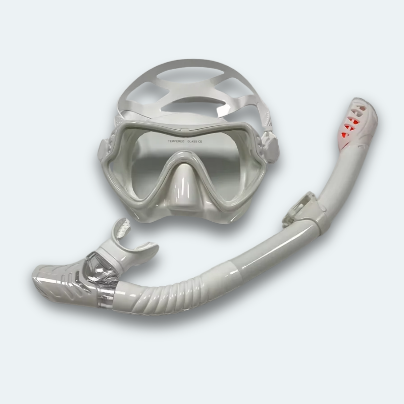 Masque de plongée avec tuba Adulte en verre trempé