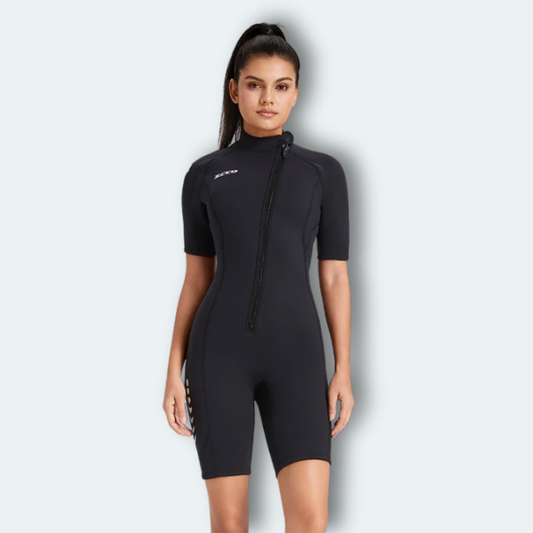 Combinaison plongée shorty Femme en néoprène 3mm