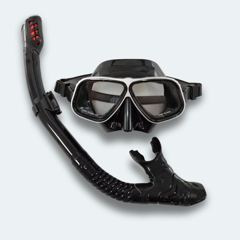 Masque de plongée avec tuba Adulte anti buée et verre trempé