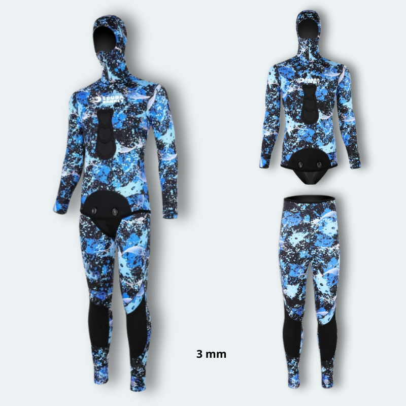 Combinaison chasse sous marine Homme en néoprène 3mm