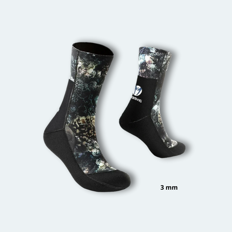 Chaussons de plongée camouflage en néoprène 3mm