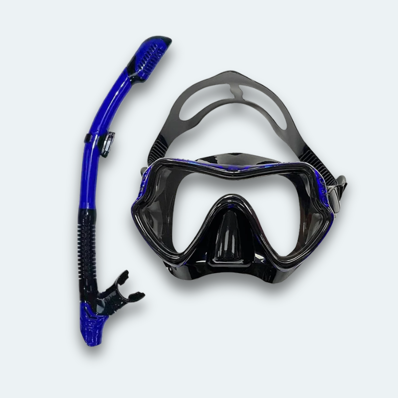 Masque de plongée avec tuba Adulte en verre trempé