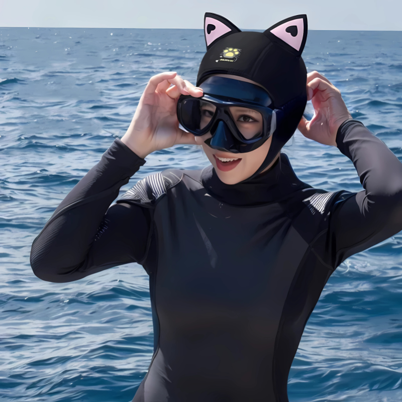 Cagoule de plongée chat<br>3mm